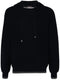 striped-edge hoodie